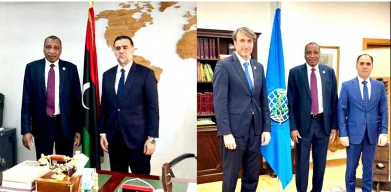 الدخيري يلتقي بالرئيس التنفيذي للمجلس الدولي للزيتون وسفير ليبيا لدى اسبانيا